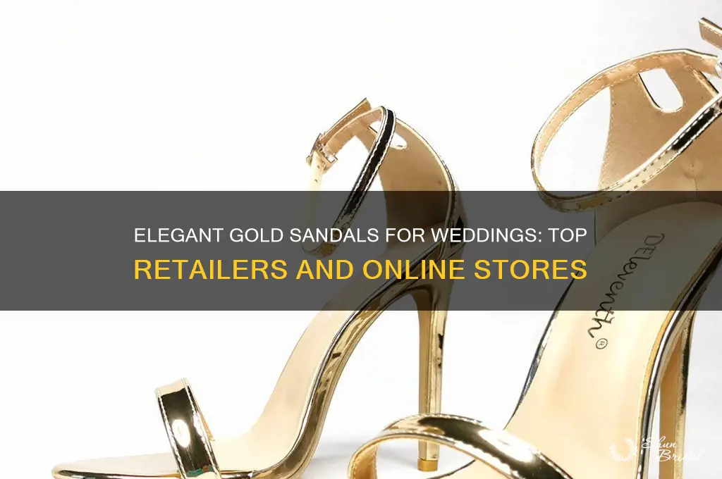 where to buy gold sandals for wedding