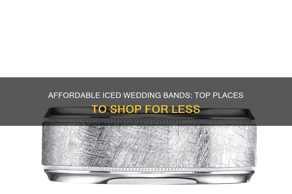 where to buy iced wedding bands cheap