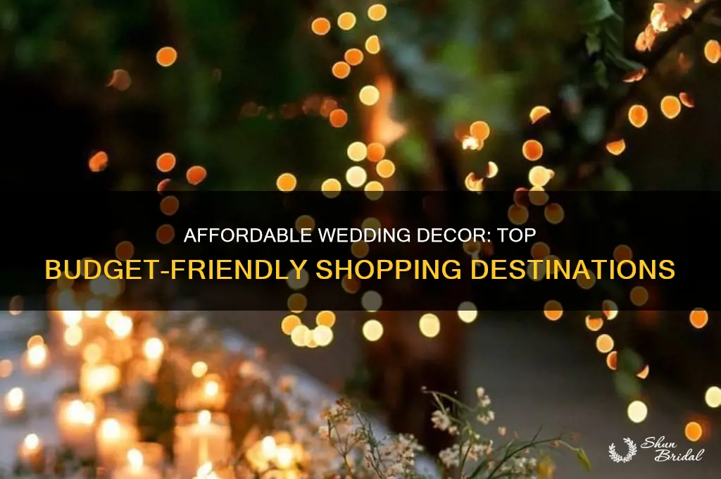 where to buy inexpensive wedding decor
