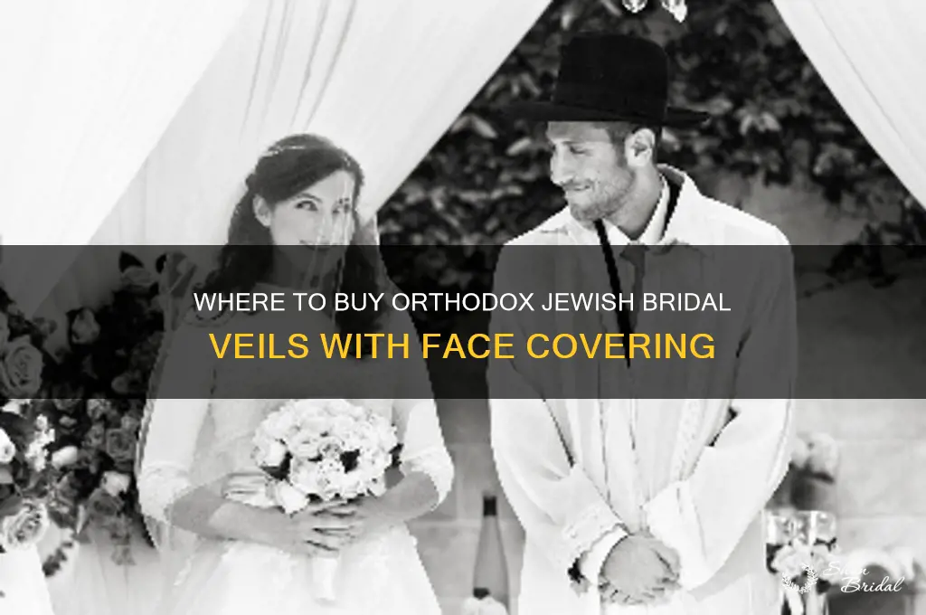 where to buy jewish orthodox bride veil with face cover
