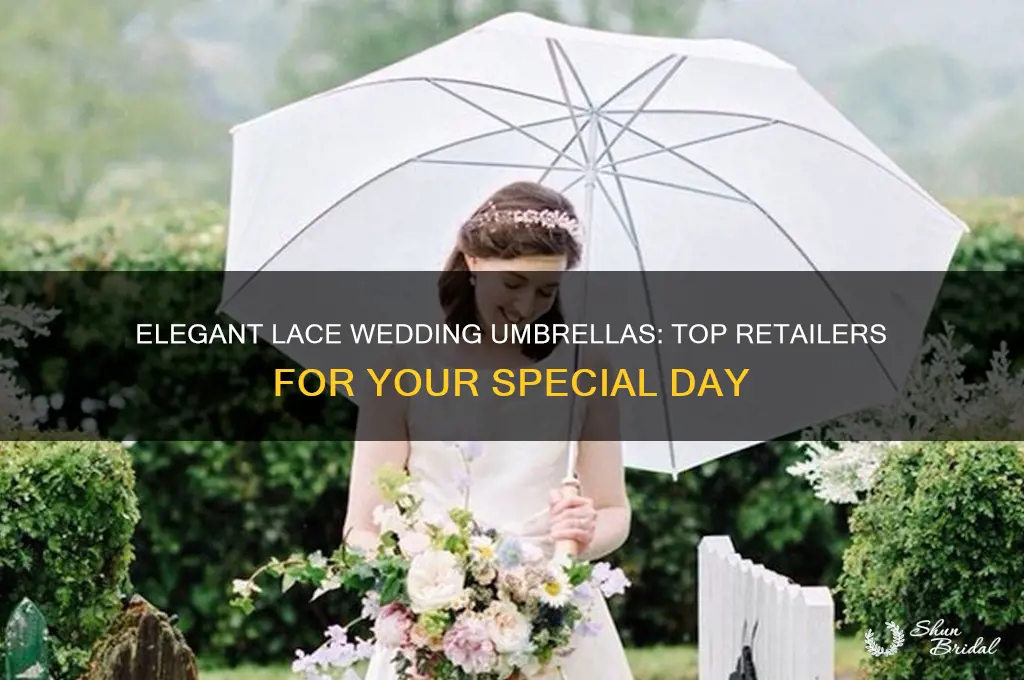 where to buy lace wedding umbrellas