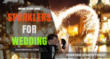 Best Places to Buy Large Sparklers for Your Wedding Celebration