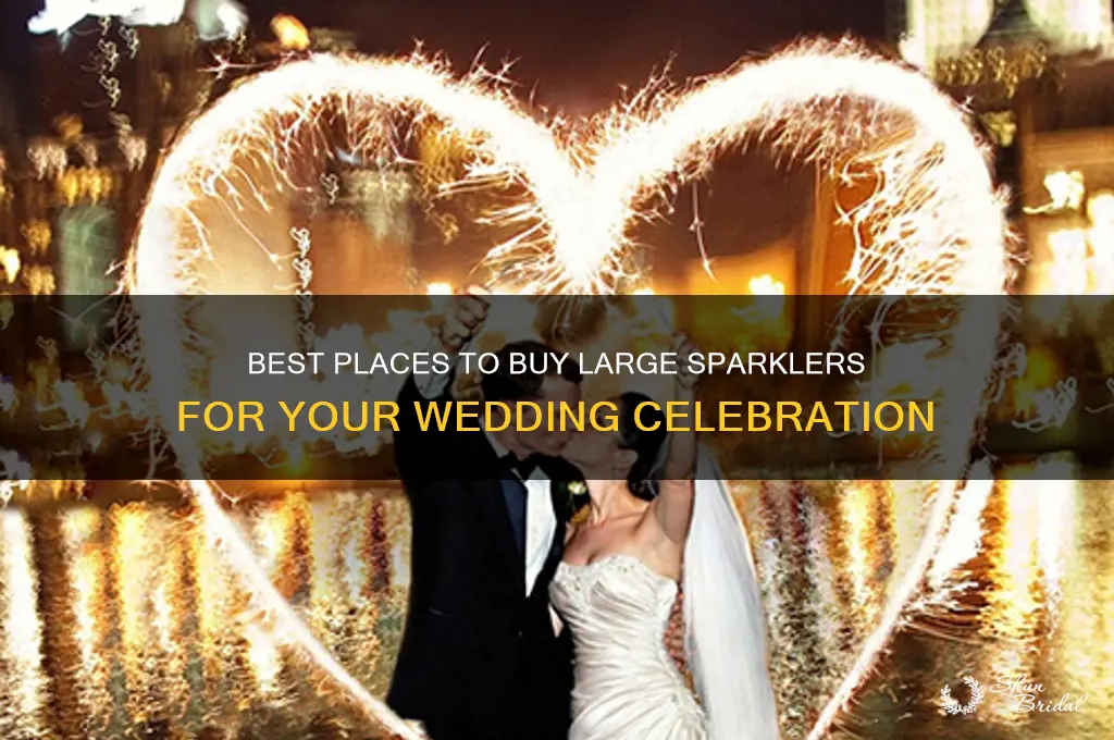 where to buy large sparklers for wedding