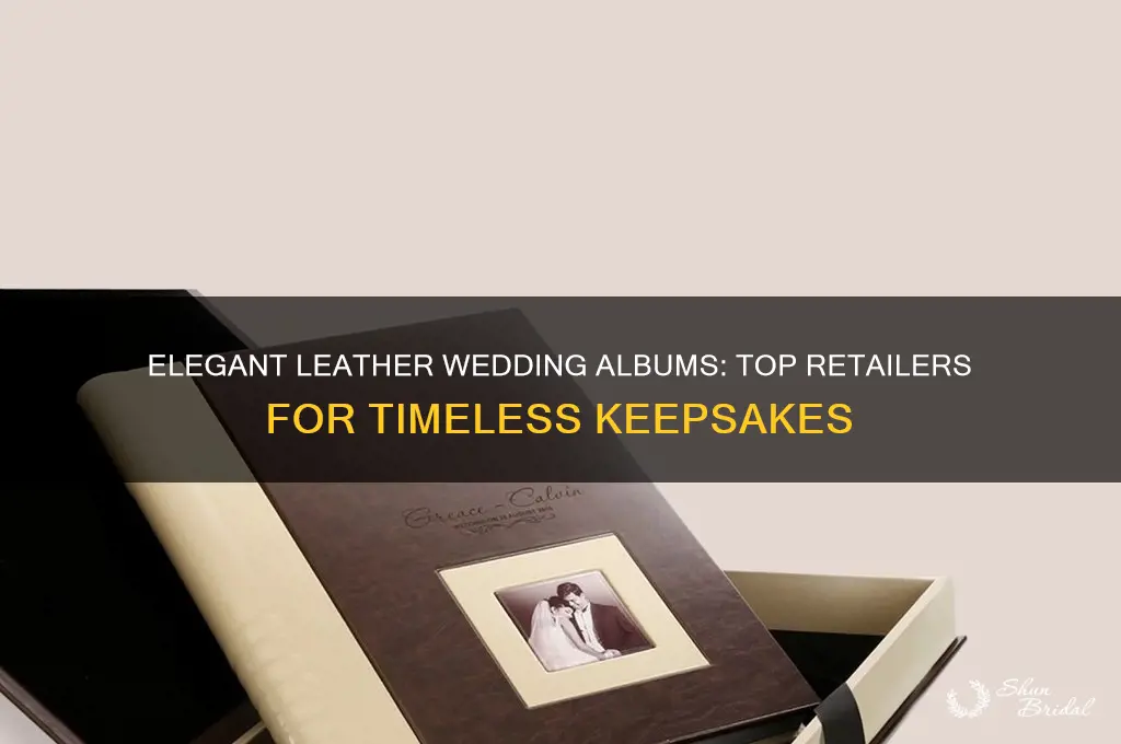 where to buy leather wedding albums