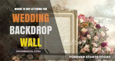 Elegant Wedding Backdrop Lettering: Top Sources for Stunning Wall Decor