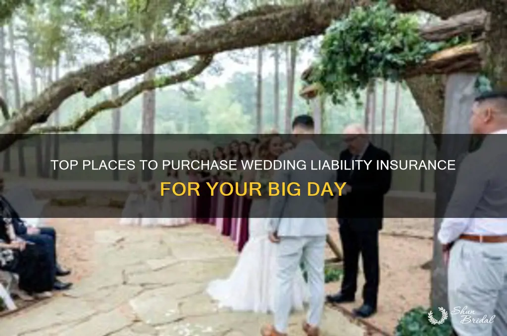 where to buy liabilility insurance for a wedding