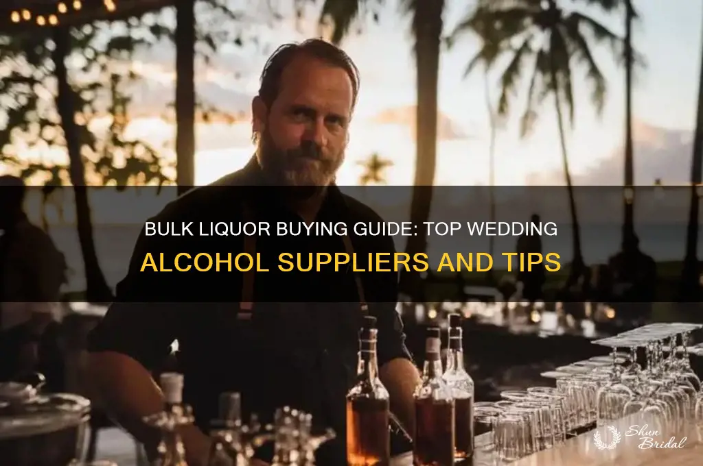 where to buy liquor in bulk for wedding