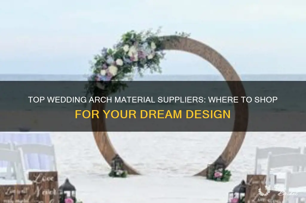 where to buy material for your wedding arch