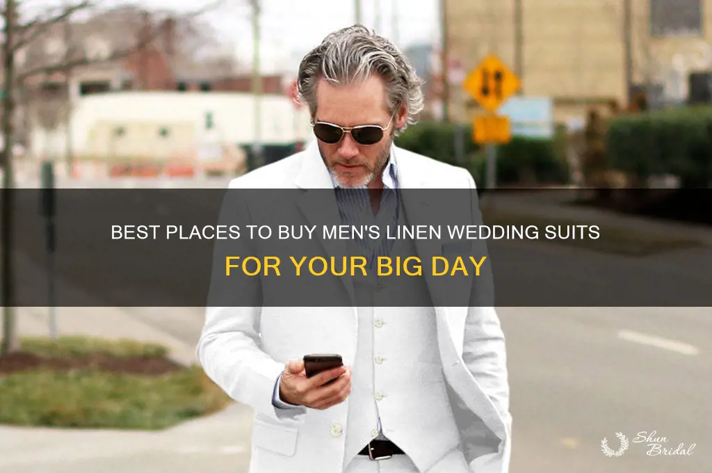 where to buy mens linen wedding suits