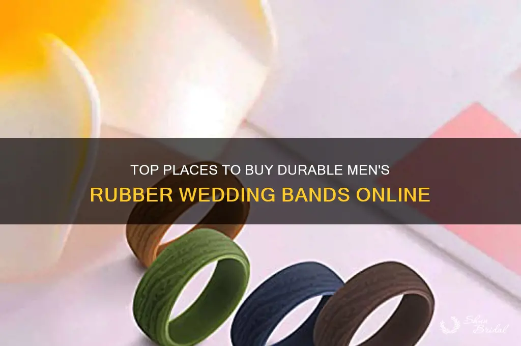where to buy mens rubber wedding bands