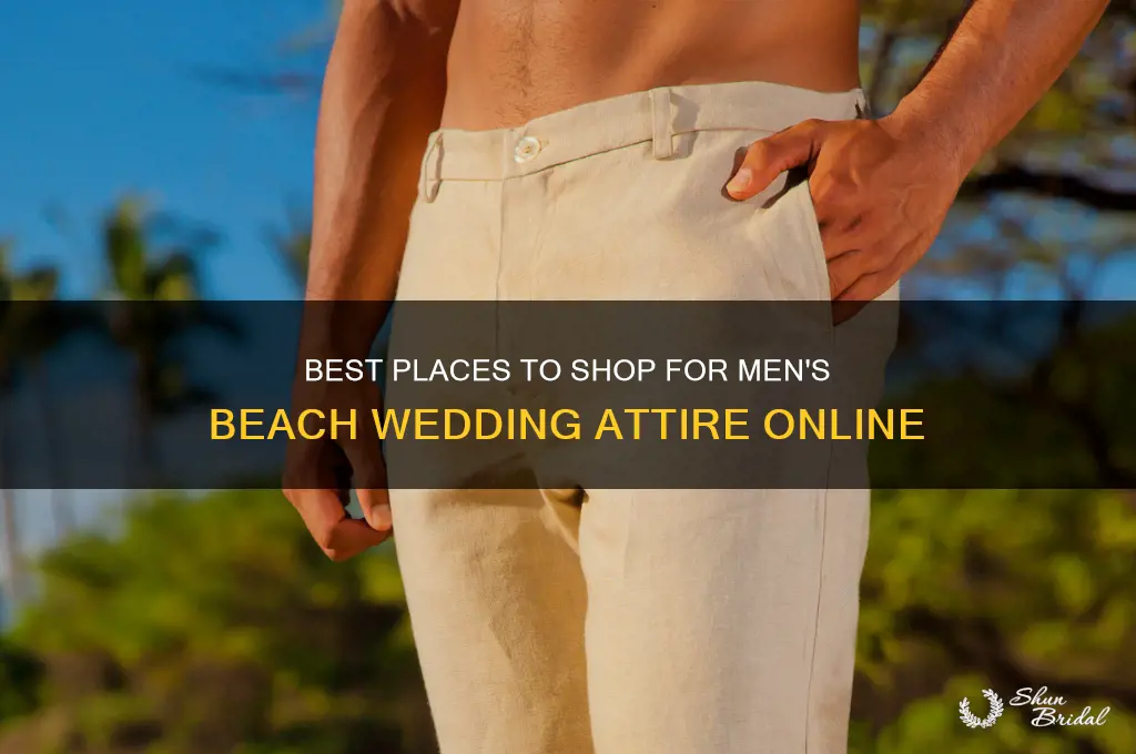where to buy mens wedding beachwear