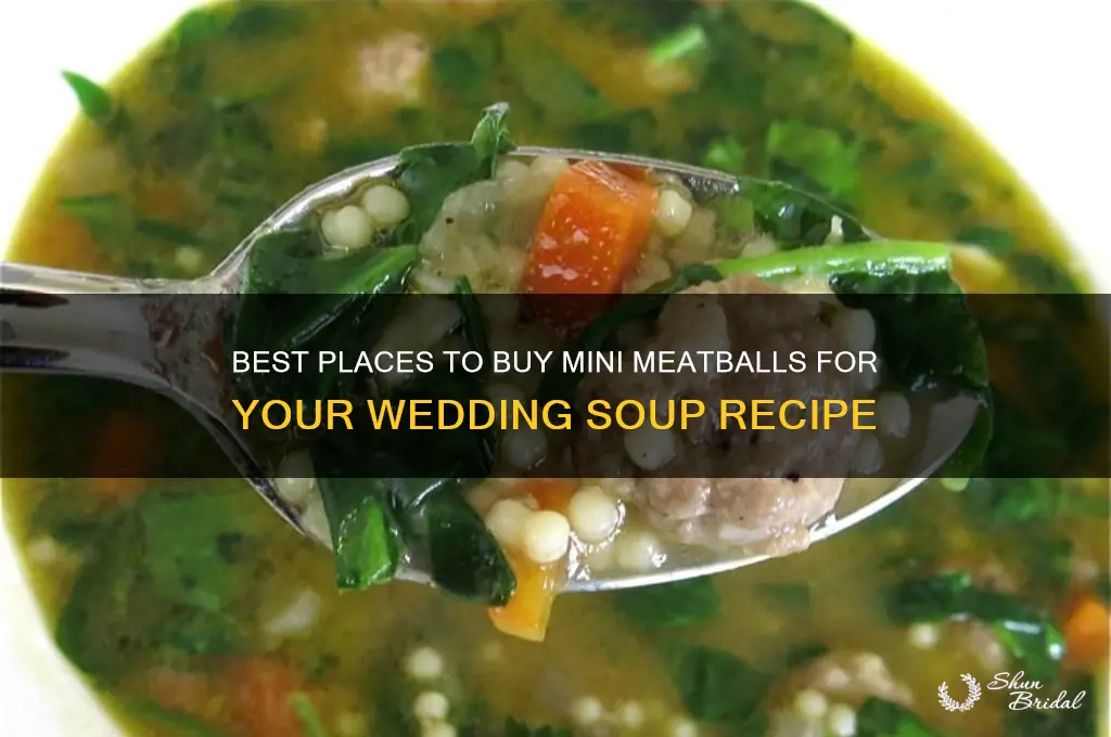 where to buy mini meatballs for wedding soup
