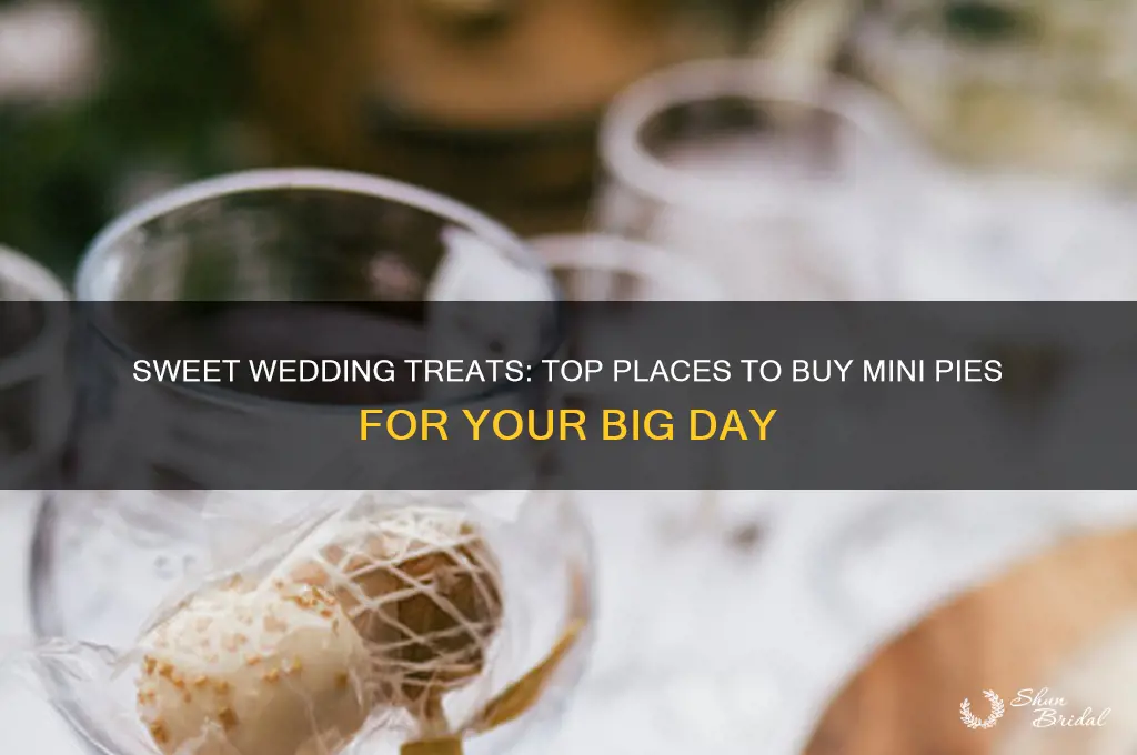 where to buy mini pies for wedding