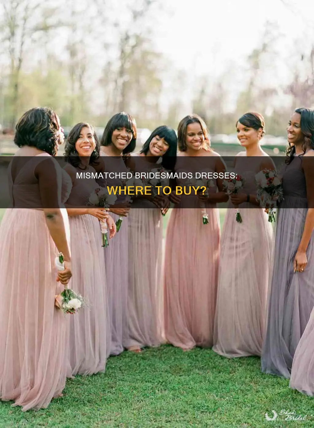 where to buy mismatched bridesmaids dresses