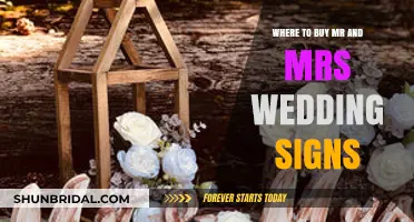 Where to Buy Mr and Mrs Wedding Signs: Top Picks and Tips