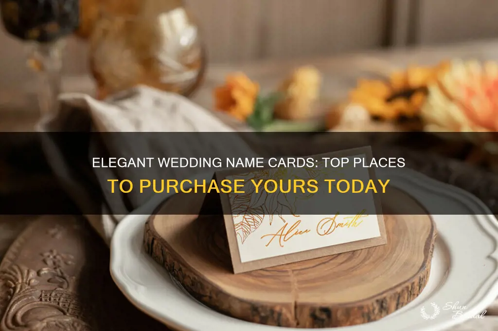 where to buy name cards for weddings