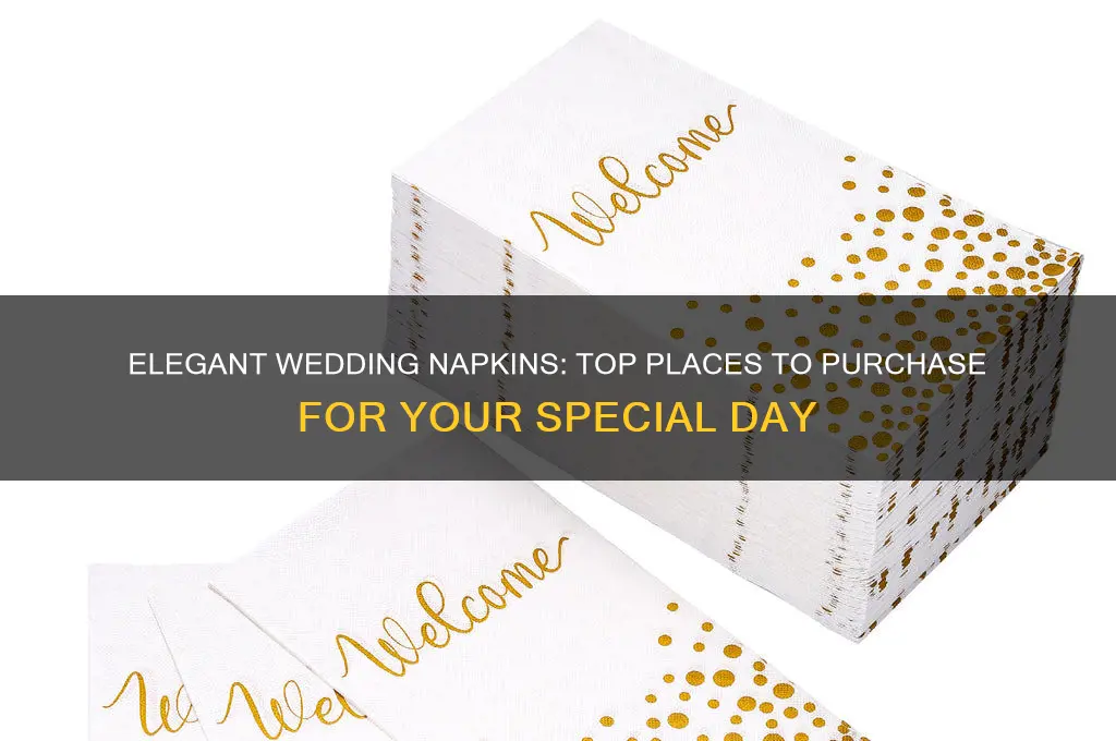 where to buy napkins for wedding