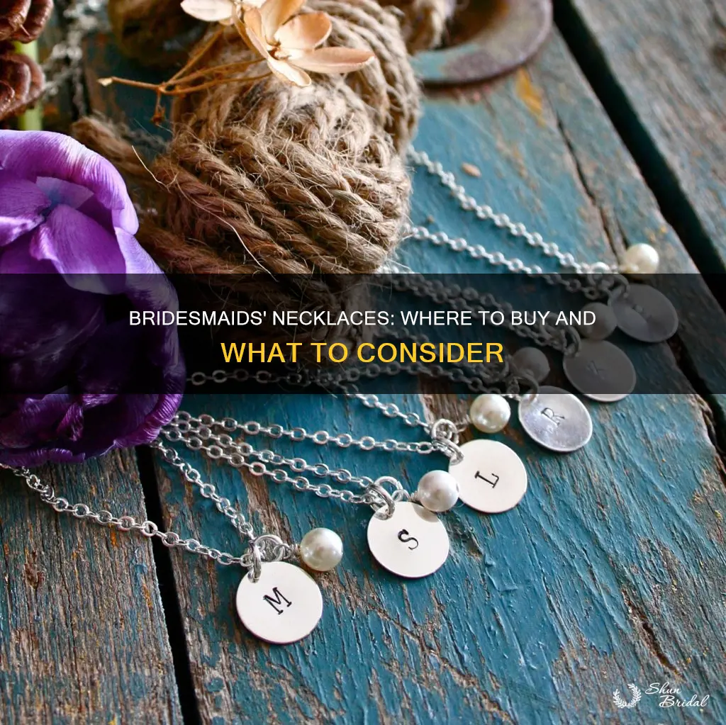 where to buy necklaces for bridesmaids