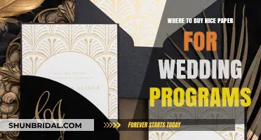 Elegant Wedding Program Paper: Top Sources for Quality and Style
