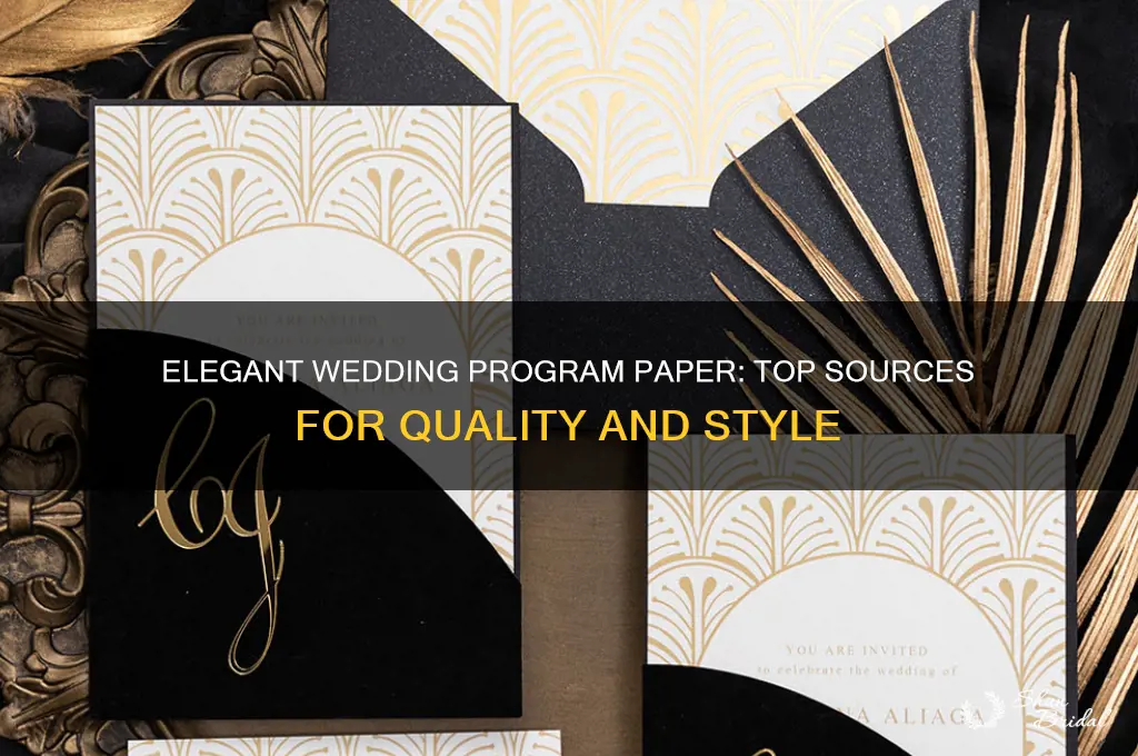 where to buy nice paper for wedding programs
