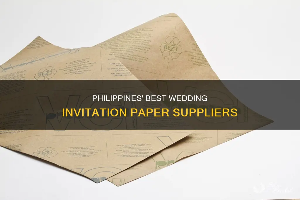 where to buy paper for wedding invitations in the philippines