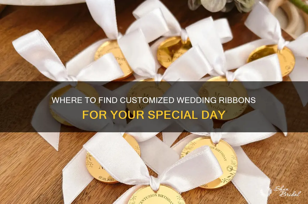 where to buy personalized wedding ribbon