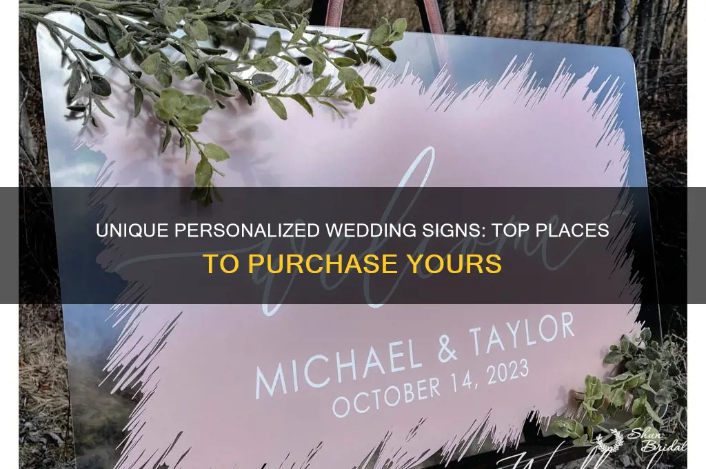 where to buy personalized wedding signs