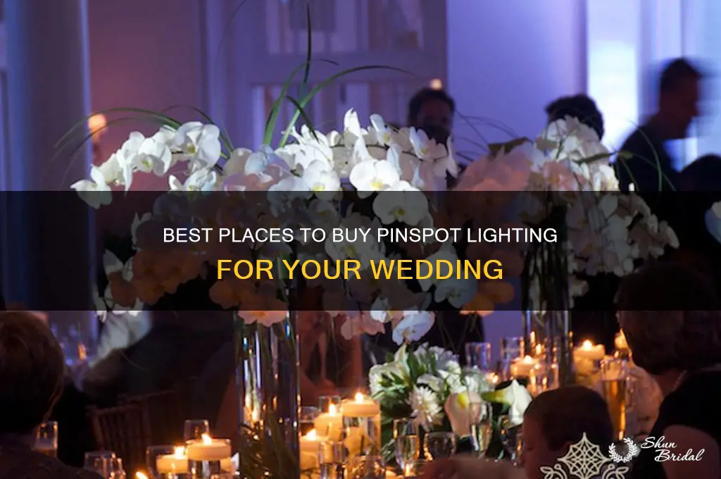 where to buy pinspot lighting wedding