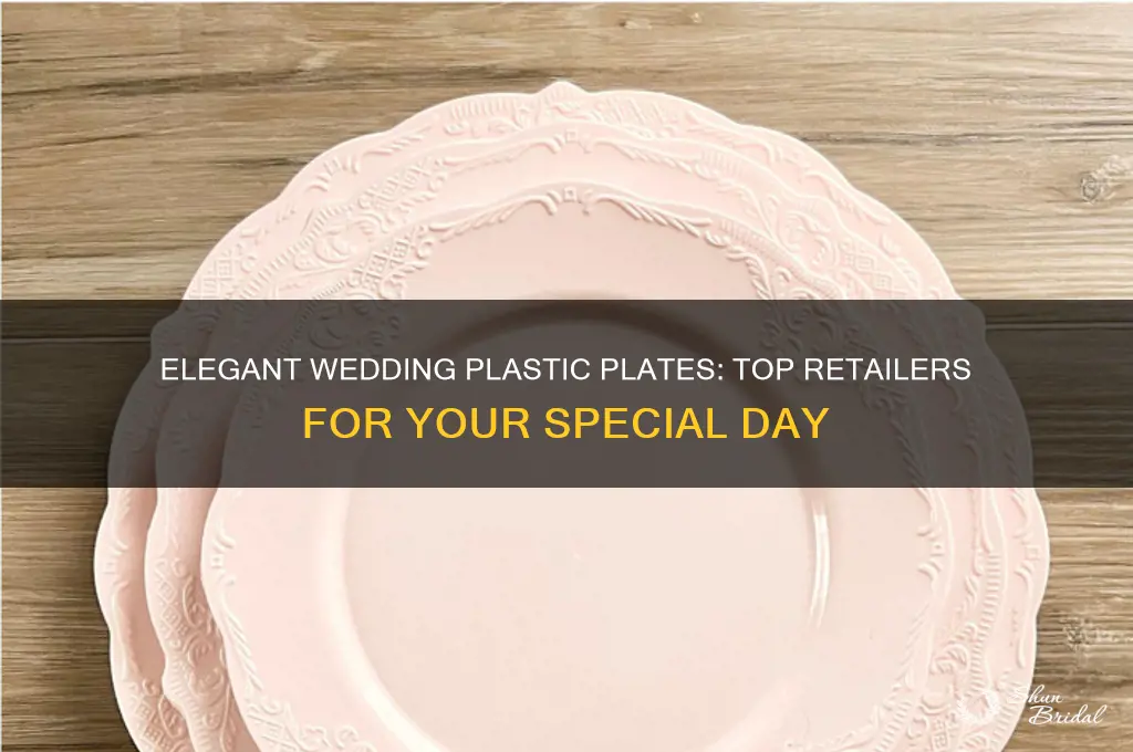 where to buy plastic plates wedding