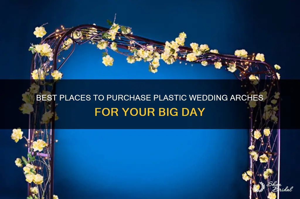 where to buy plastic wedding arches