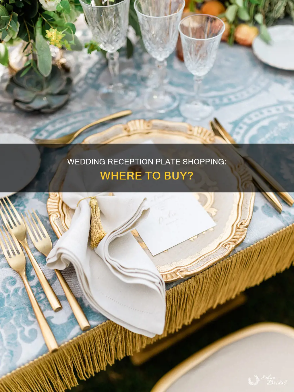 where to buy plates for wedding reception