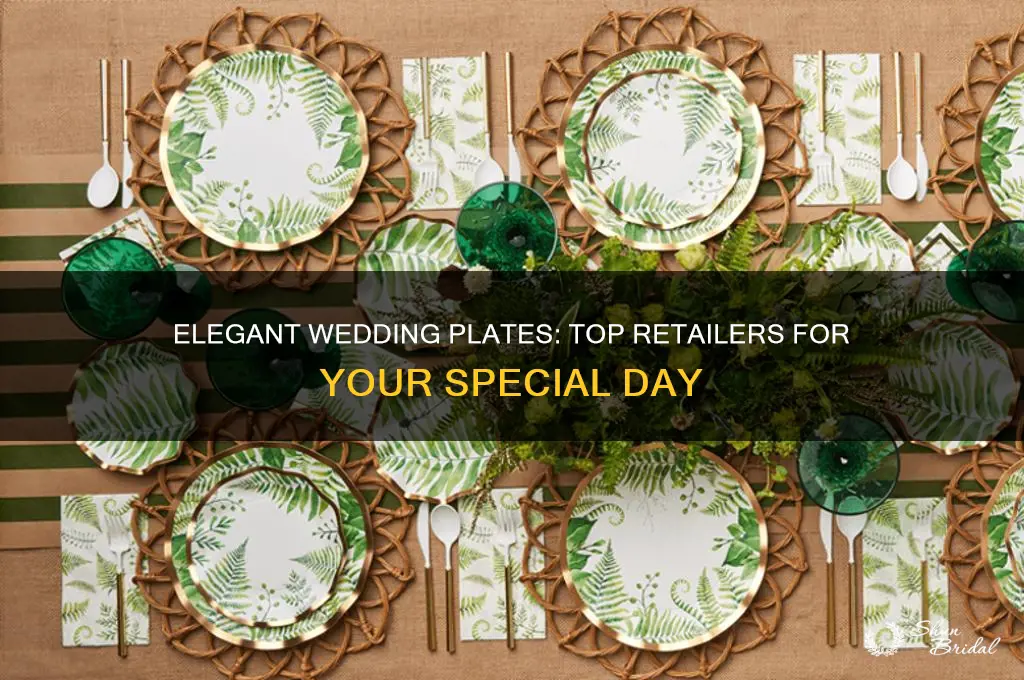 where to buy plates for wedding