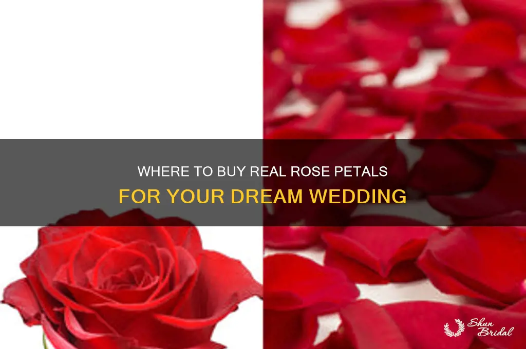 where to buy real rose petals for wedding