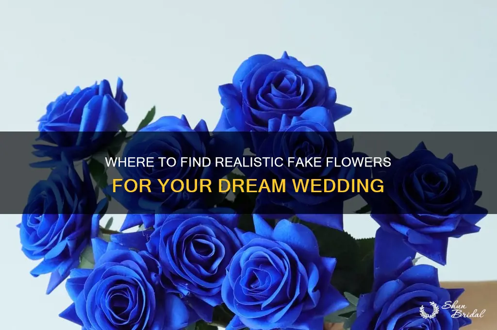 where to buy realistic fake flowers for your wedding
