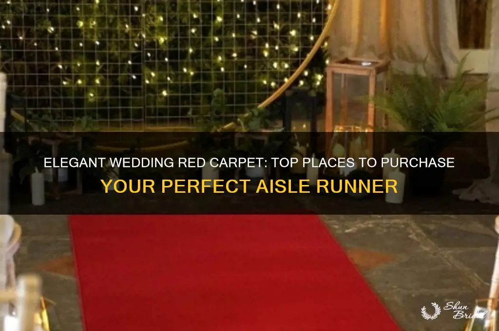 where to buy red carpet for wedding