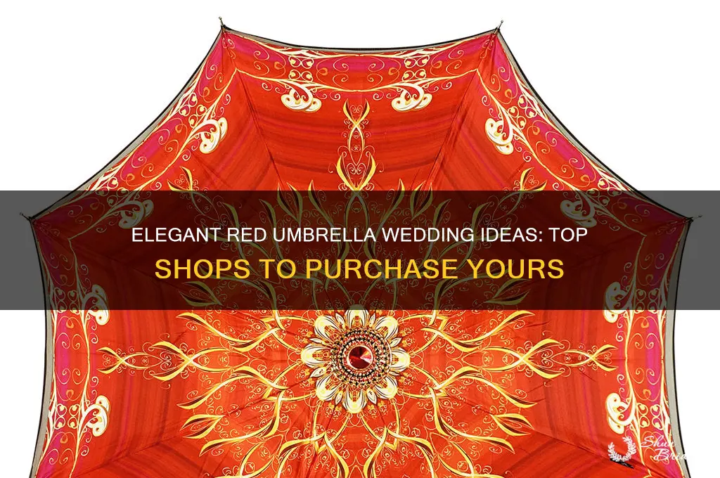 where to buy red umbrella for wedding