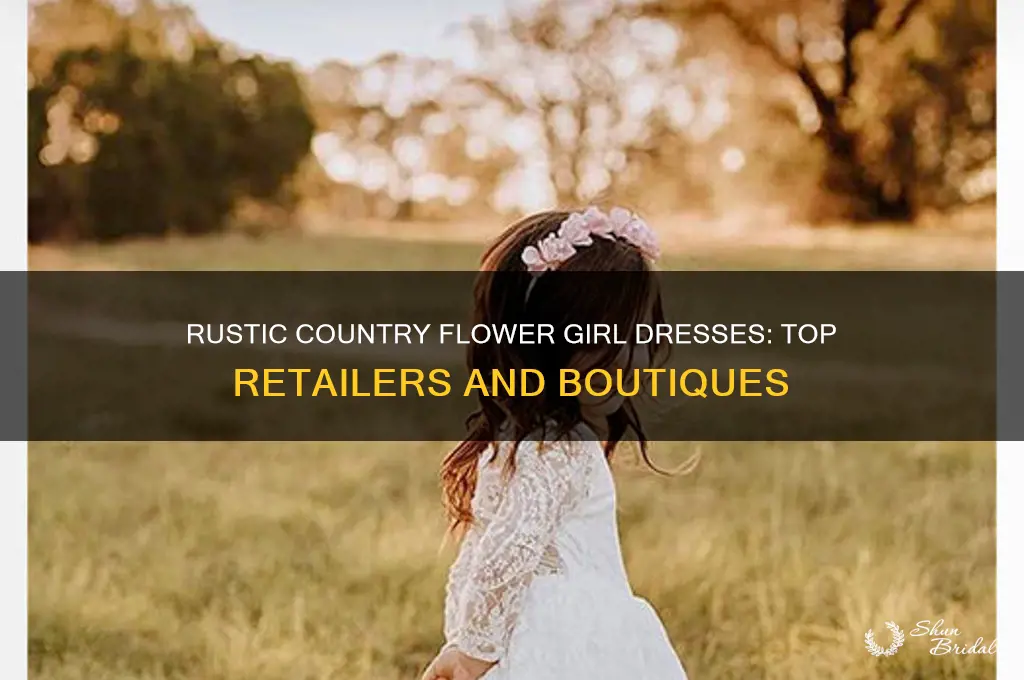 where to buy rustic country flower girl dresses