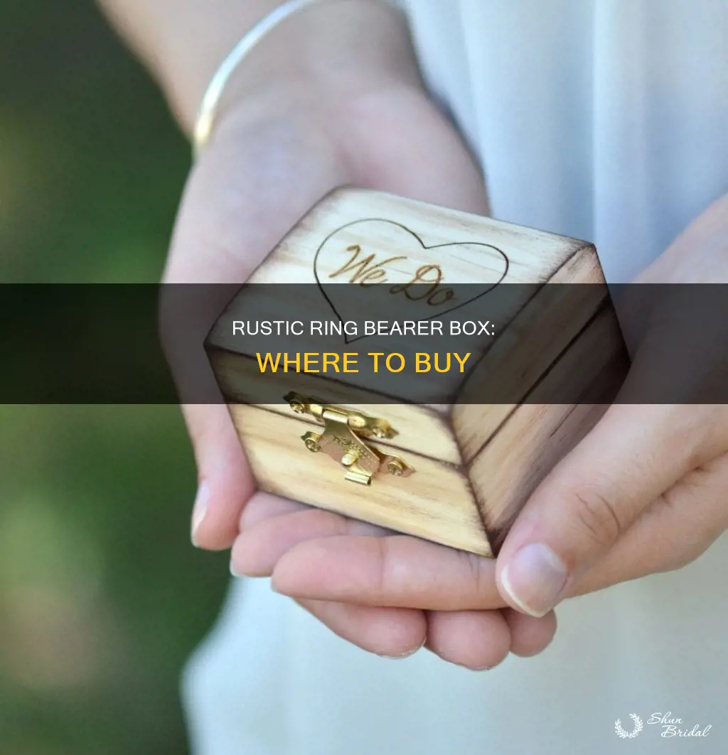 where to buy rustic ring bearer box