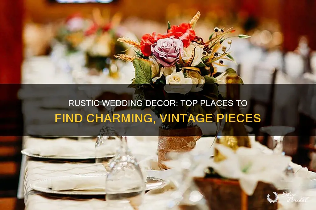 where to buy rustic wedding decor