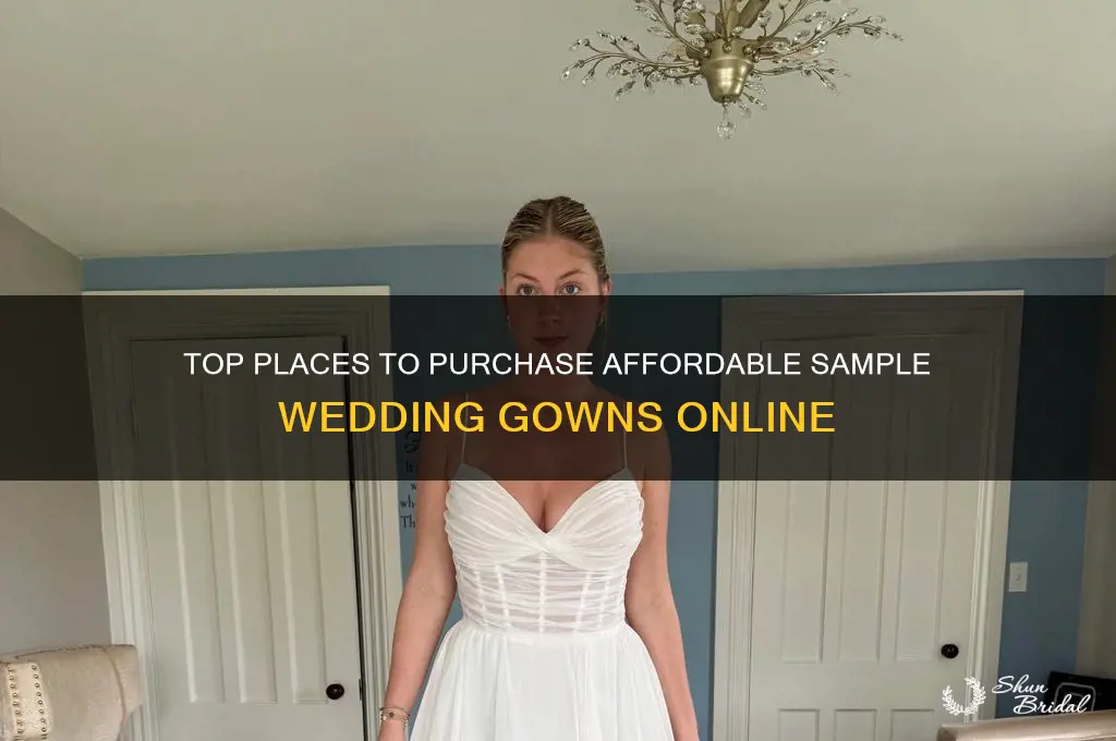 where to buy sample wedding gowns