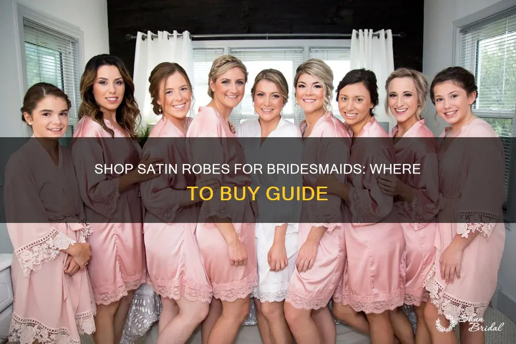 where to buy satin robes for bridesmaids