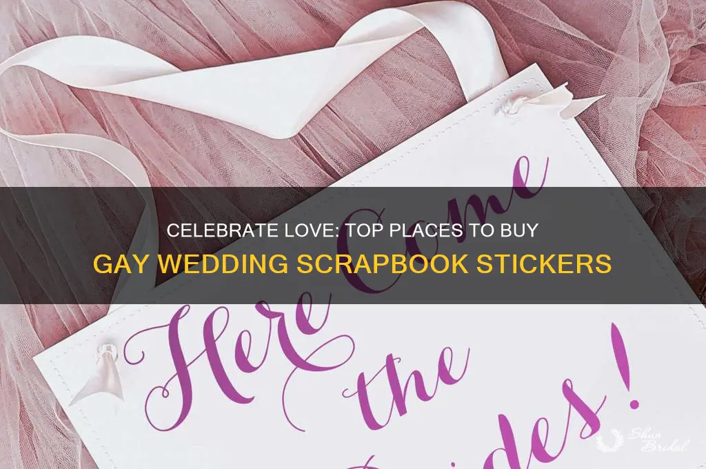 where to buy scrapbook stickers for a gay wedding