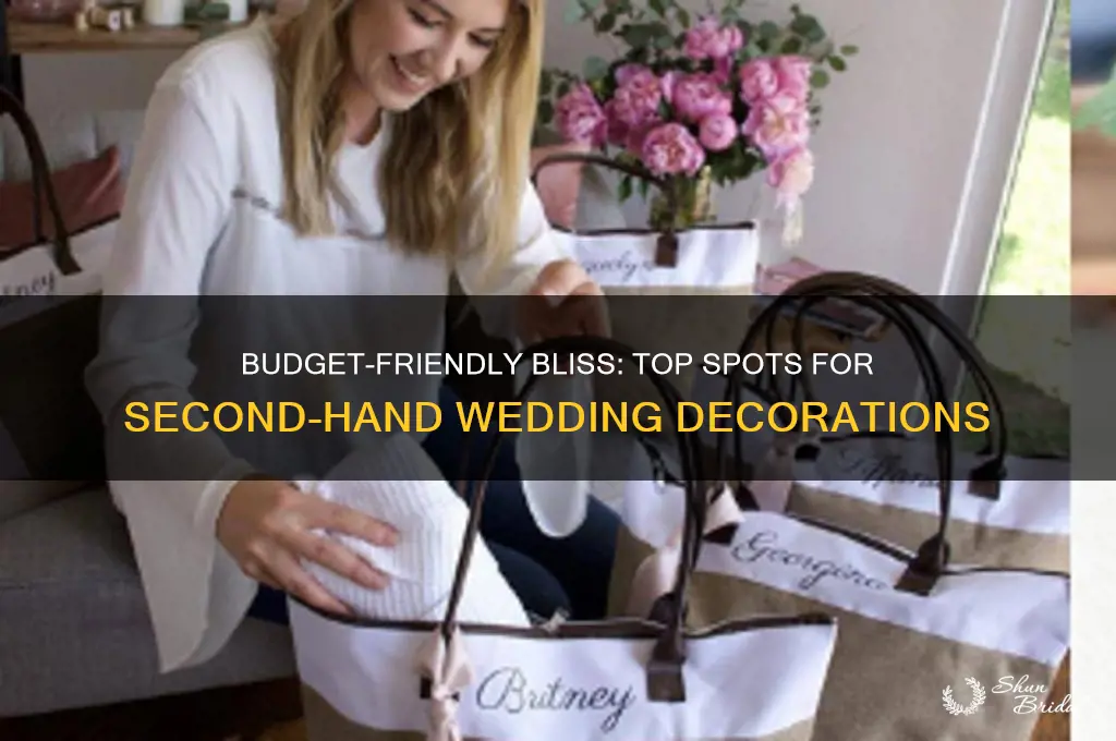 where to buy second hand wedding decorations