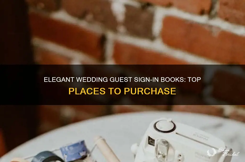 where to buy sigh in book for wedding guest