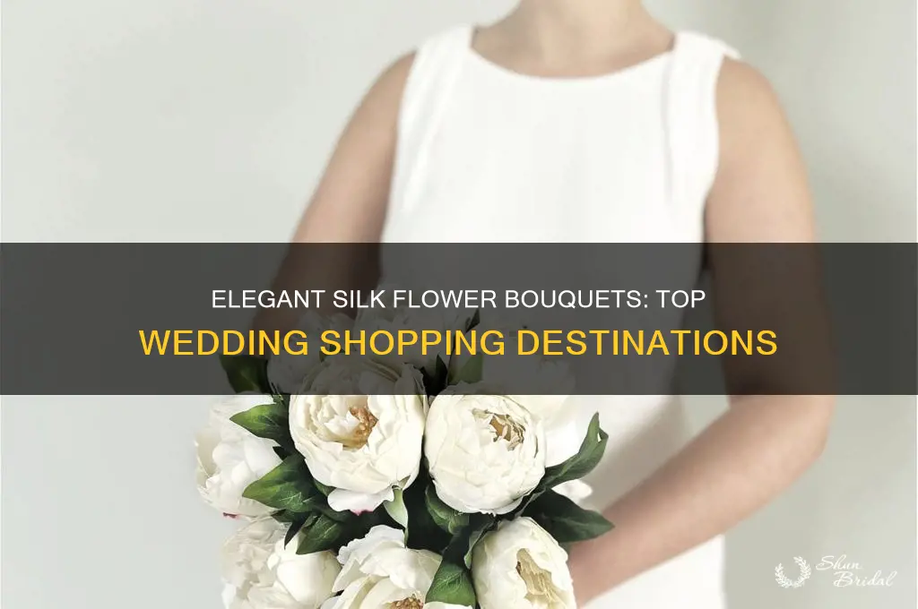 where to buy silk flower bouquets for weddings