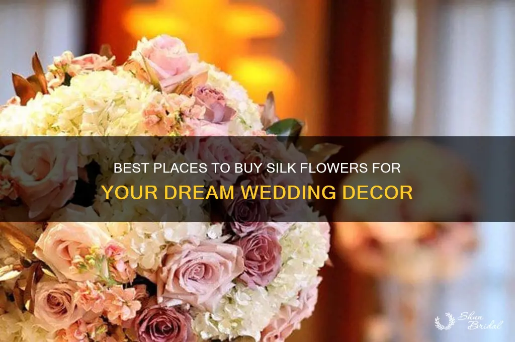 where to buy silk flowers for wedding