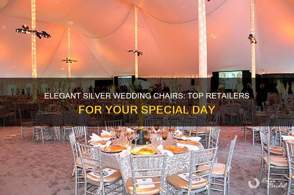 where to buy silver wedding chairs