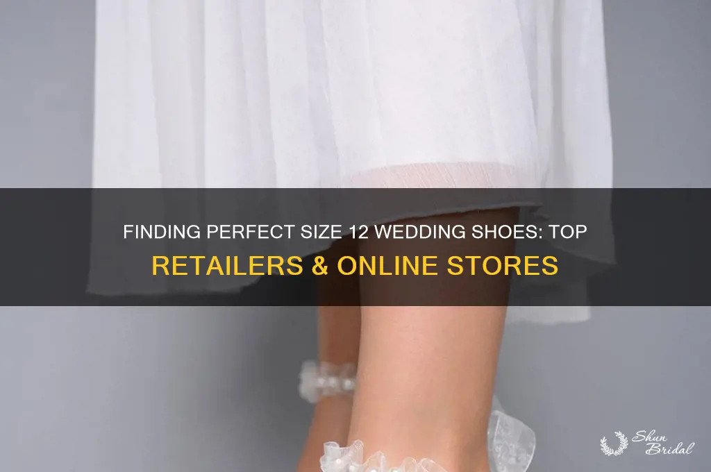 where to buy size 12 wedding shoes