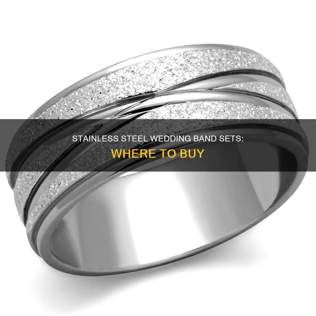 where to buy stainless steel wedding band sets