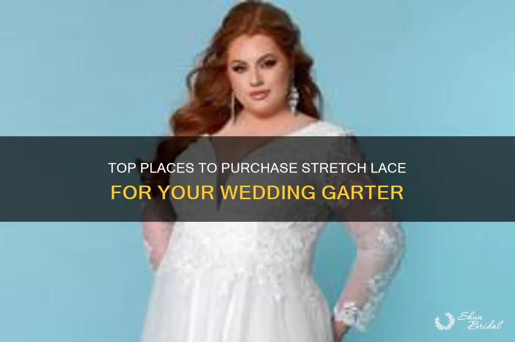 where to buy stretch lace for wedding garter